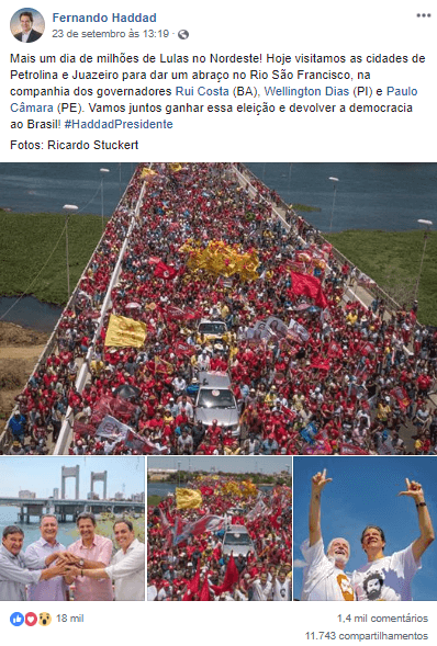 imagem eleicoes 2018 debate meio ambiente redes sociais destaque haddad