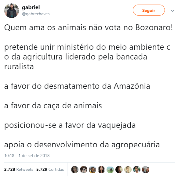 imagem eleicoes 2018 debate meio ambiente redes sociais gabriel
