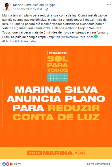 imagem eleicoes 2018 debate meio ambiente redes sociais marina luz