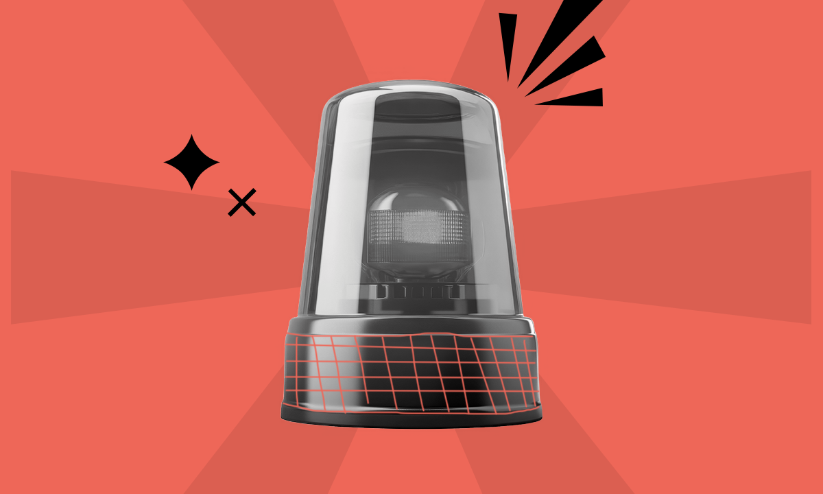 Sirene representando gerenciamento de crise