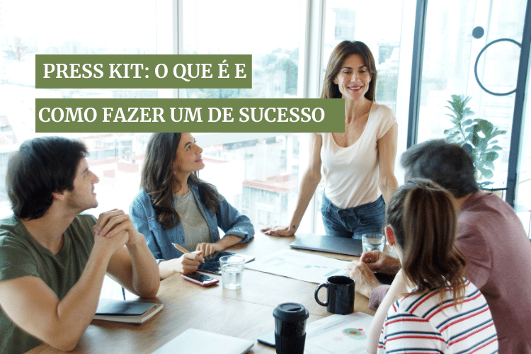 Reunião de criação de um press kit